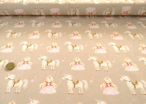 Belle jersey with princess and unicorn for children by Hilco